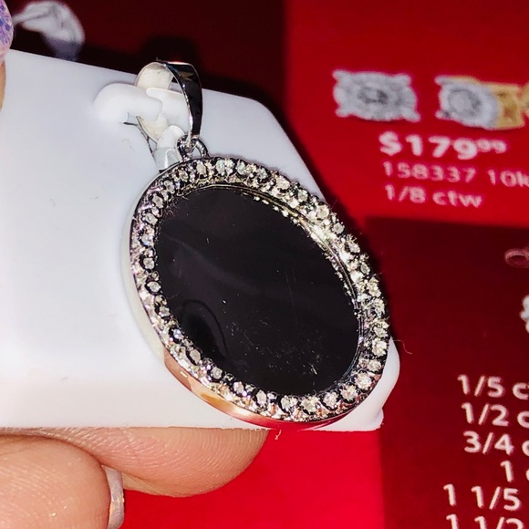 Real diamond picture memory charm pendant NOT CZ! - Picture 9 of 17